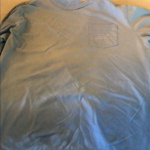 VINEYARD VINES LONG SLEEVE OMBRÉ BLUR SHIRT